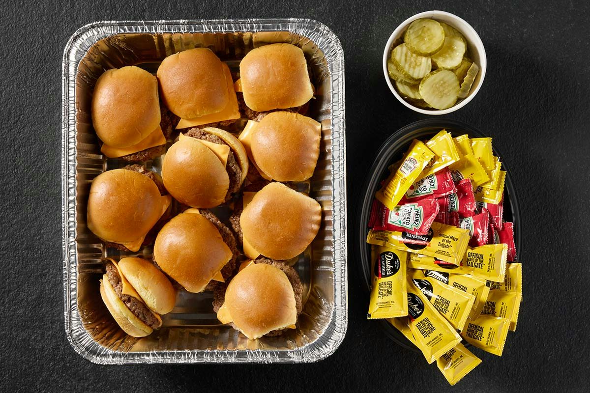 Barrel Cheeseburger Slider Platter